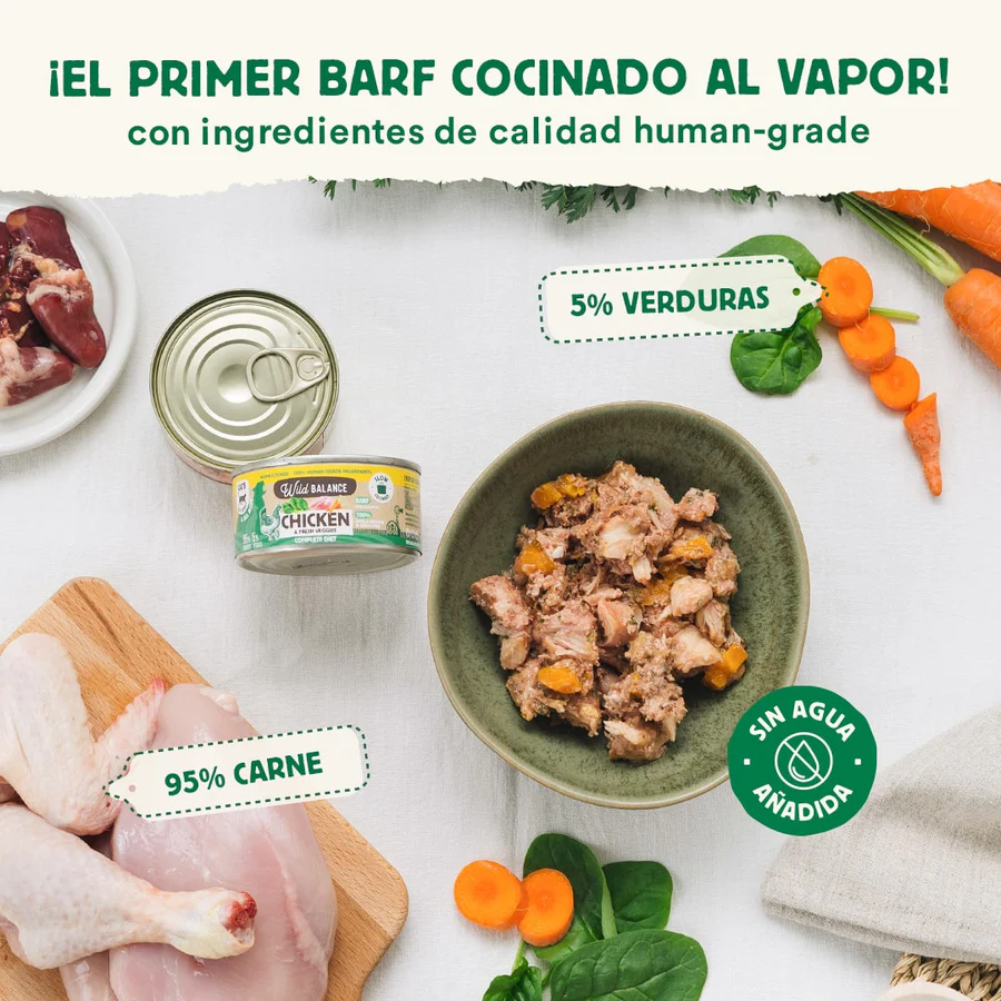 Wild Balance Lata de pollo para gatos 120 g